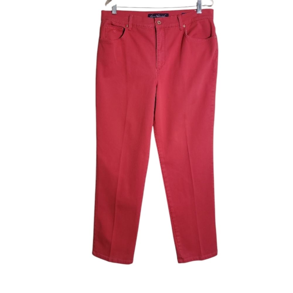 Gloria Vanderbilt amanda high waisted orange plus size jeans size 16